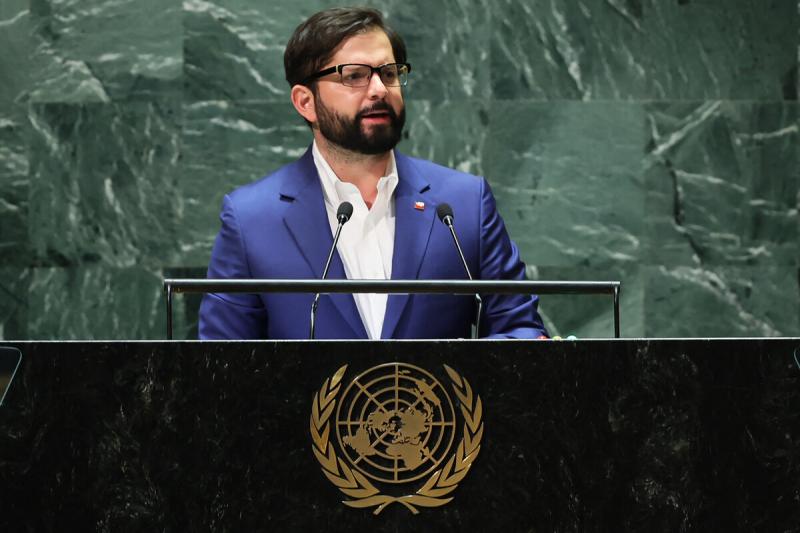 AFP - Presidente Boric en la ONU