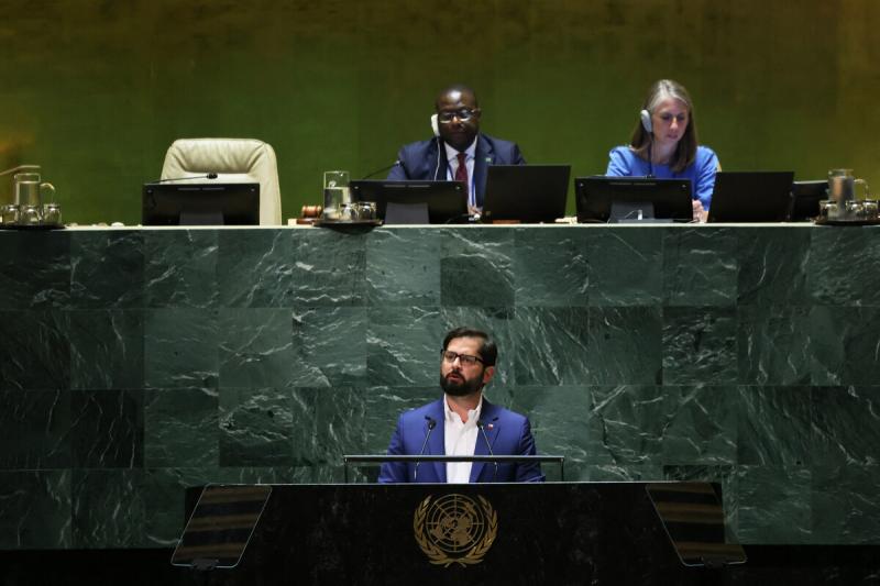 AFP - Presidente Boric en la ONU