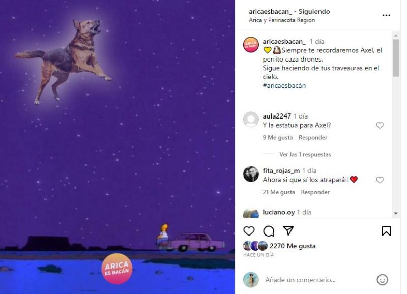 Instagram @aricaesbacan_ - Ariqueños lamentan su pérdida