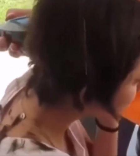 X @momentoviral - Padre castigó a su hija por burlarse de compañera con cáncer: Le rapó la cabeza