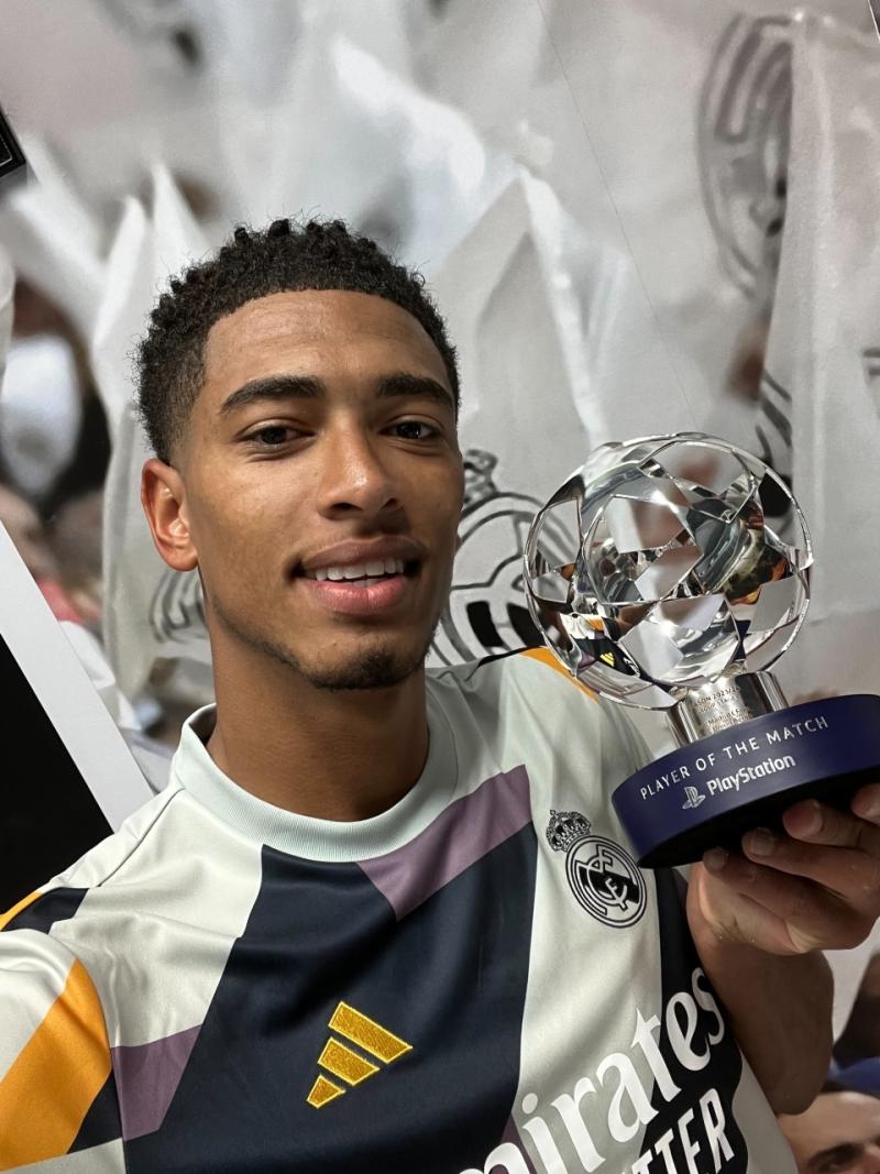 Jude Bellingham fue la figura del inicio triunfal del Real Madrid en UEFA Champions League - Créditos: Twitter @championsleague