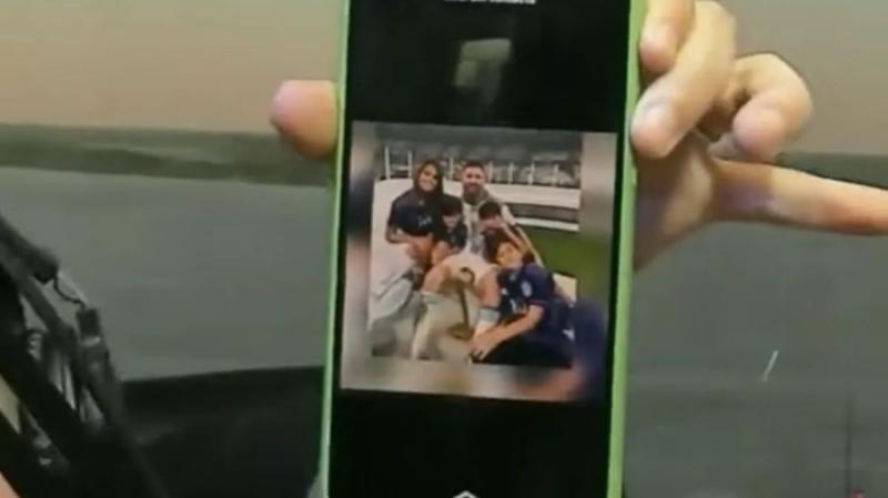 Sobrino de Lionel Messi reveló la foto de Whatsapp del astro argentino. / Foto: Captura