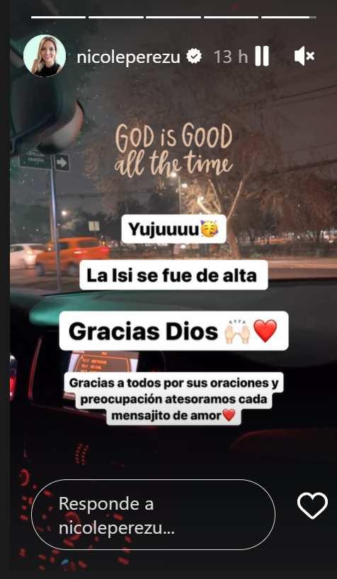 El mensaje de Nicole Pérez sobre su hija