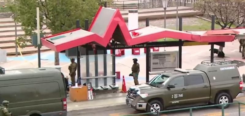 Operativo de Carabineros en Escuela Militar