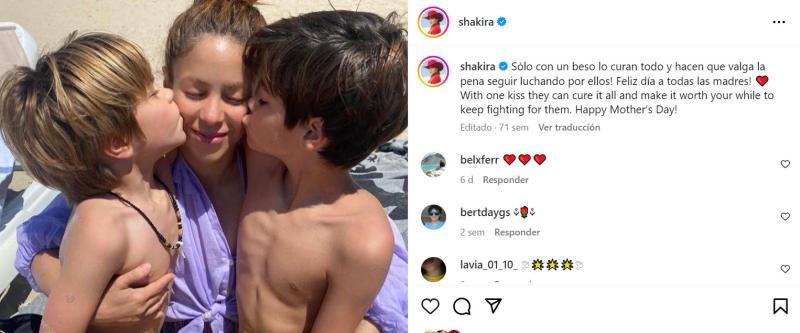 Instagram - Shakira junto a sus hijos
