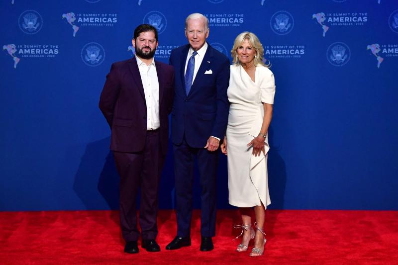 AFP - Presidente Boric y Joe Biden