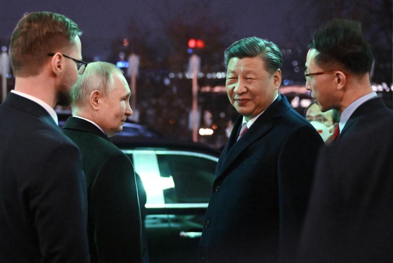 AFP - Presidente Putin y presidente Jinping en Moscú, marzo de 2023.