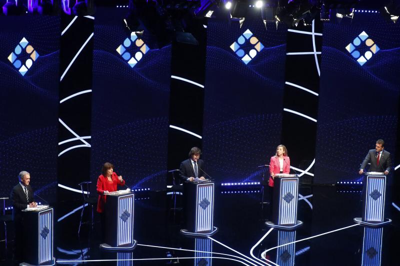 AFP - Candidatos presidenciales en Argentina