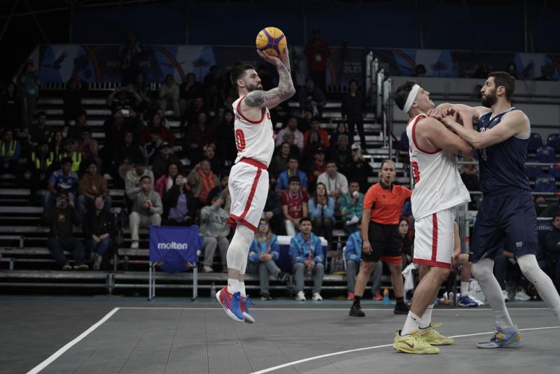 Chile derrotó a Uruguay en el básquetbol 3x3 - Créditos: Benjamín Villela