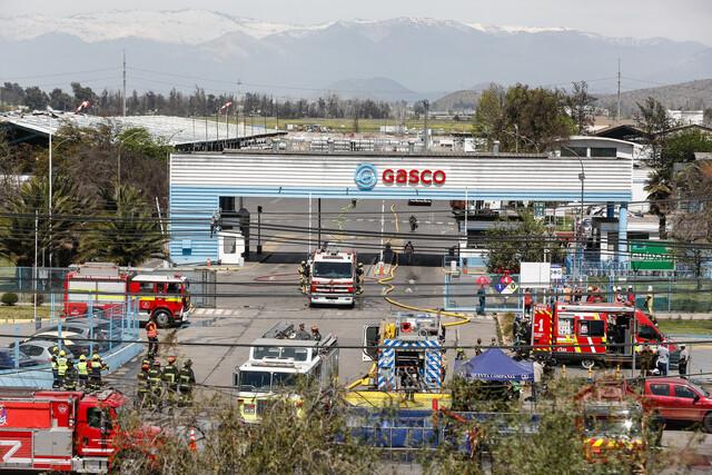 Agencia Uno - Incendio en planta de Gasco en Maipú