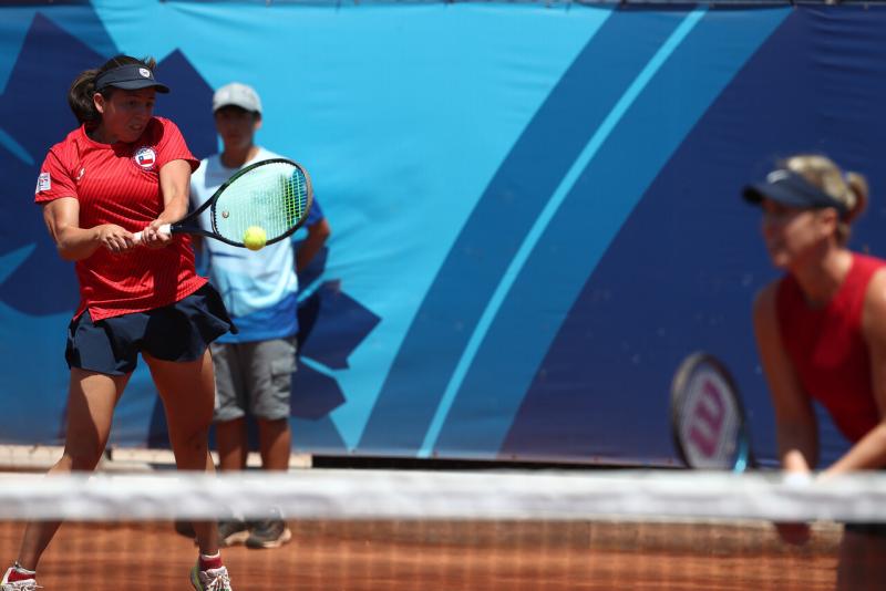 Alexa Guarachi y Fernanda Labraña perdieron en las semifinales de Santiago 2023. Imagen: Agencia Uno.