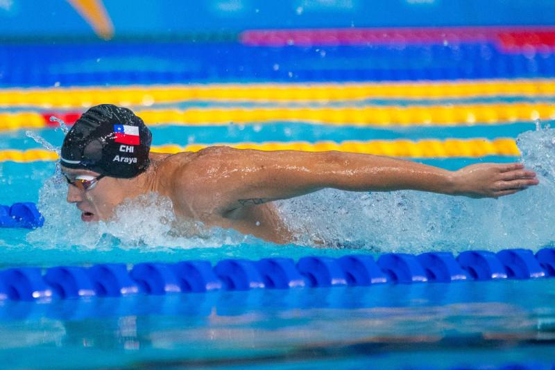 Imagen de Oscar Badilla - Gabriel Araya, del Team Chile, durante su competencia en los Juegos Panamericanos Santiago 2023