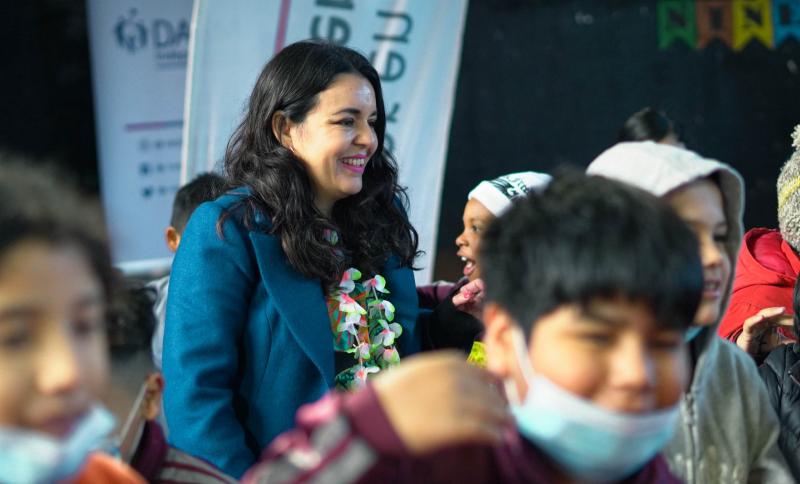 Cedida - Camila Rubio, directora nacional de Junaeb, anunció el aumento de la beca BAES.