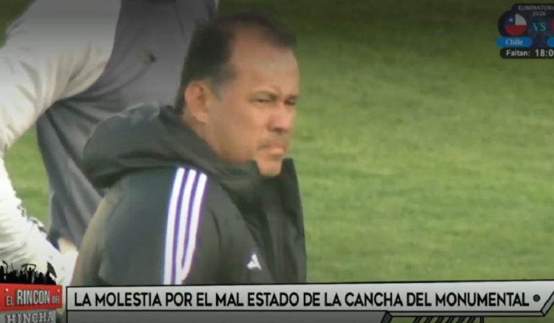 El entrenador de Perú no habría quedado conforme con el estado del Monumental horas antes del partido ante la Roja.