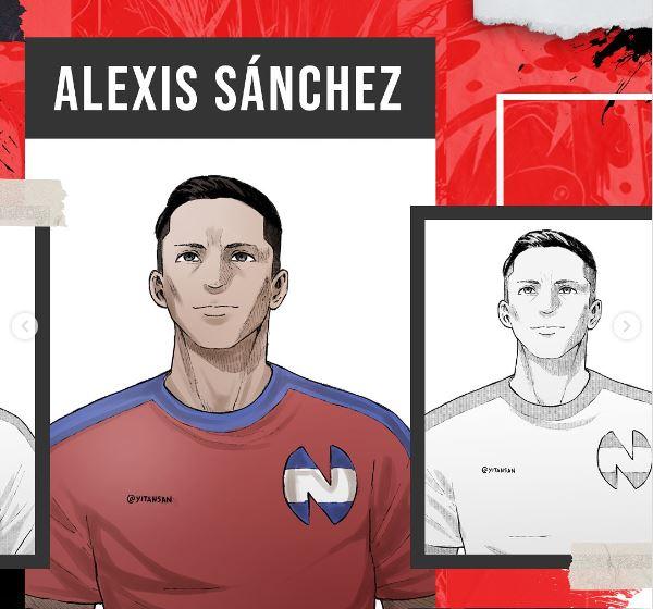 Instagram @Senpaitv_la - Jugadores de La Roja estilo "Supercampeones"