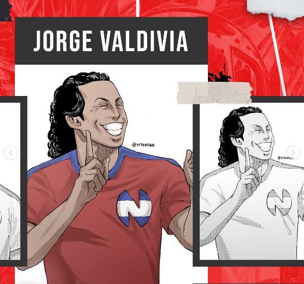 Instagram @Senpaitv_la - Jugadores de La Roja estilo "Supercampeones"