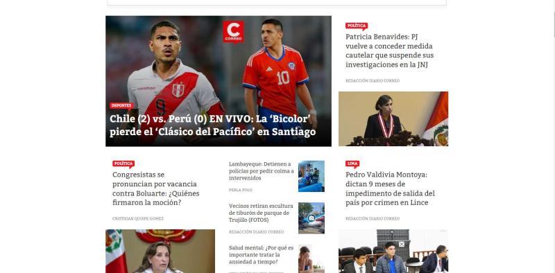 Captura - Portada en Perú tras derrota