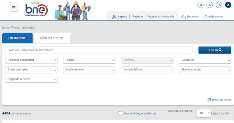 BNE - Ofertas de trabajo