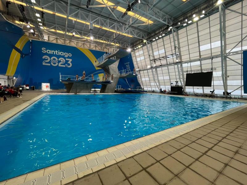 Así luce la piscina olímpica del Centro Acuático para Santiago 2023