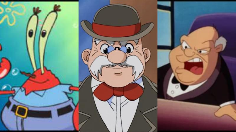 Los personajes que interpretó "La voz de Don Cangrejo"