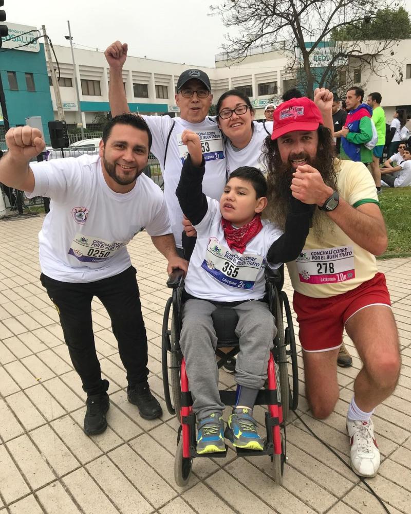 Instagram - Esperanzador mensaje de Forrest Gump chileno en Santiago 2023