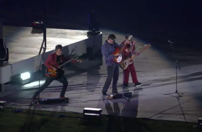 T13 En Vivo - Los Tres en la inauguración de Santiago 2023.