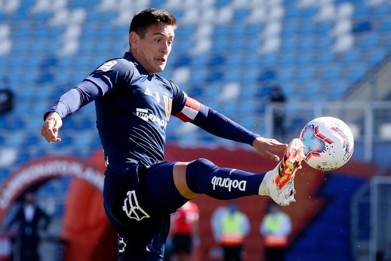 Matías Rodríguez sorprendió entrenando en Universidad de Chile. Imagen: Photosport.