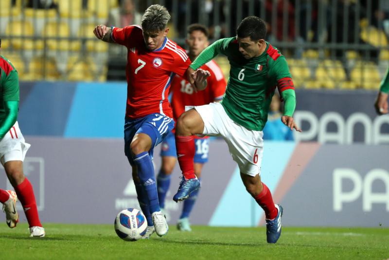 Maximiliano Guerrero la rompió en el debut de La Roja Sub 23 en Santiago 2023 - Crédito: Photosport.