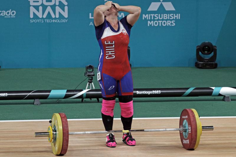 María Fernanda Valdés no pudo revalidar su oro de Lima 2019 en Santiago 2023 / Photosport