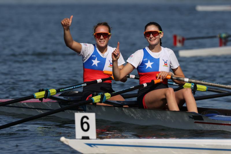 Antonia Lewald e Isidora Niemeyer en Santiago 2023 / Photosport