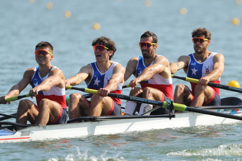 El remo ha tenido una jornada dorada en Santiago 2023. / Photosport