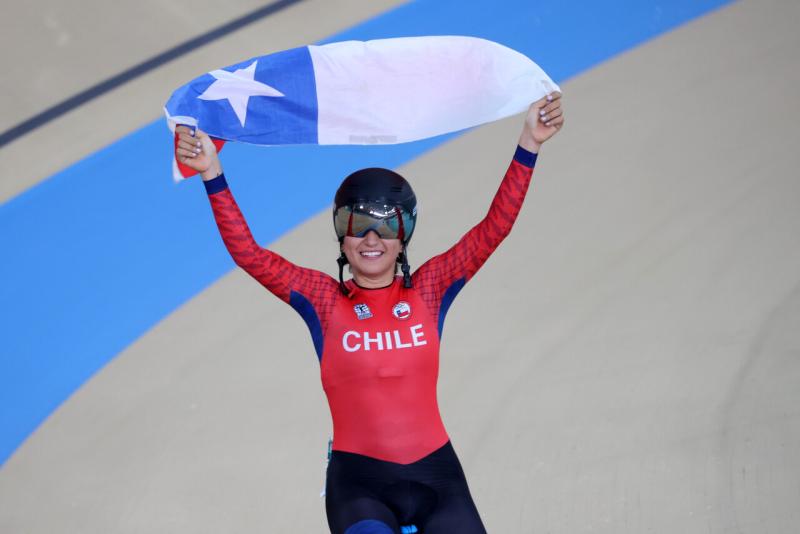 Catalina Soto consiguió una nueva medalla para el Team Chile. Imagen: Photosport.
