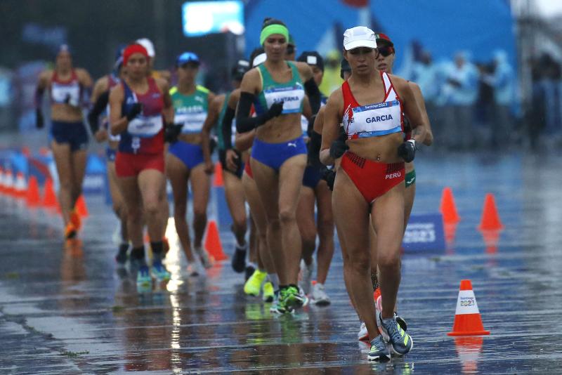 Un escandaloso error marcó la prueba de marcha femenina en Santiago 2023 - Crédito: Photosport