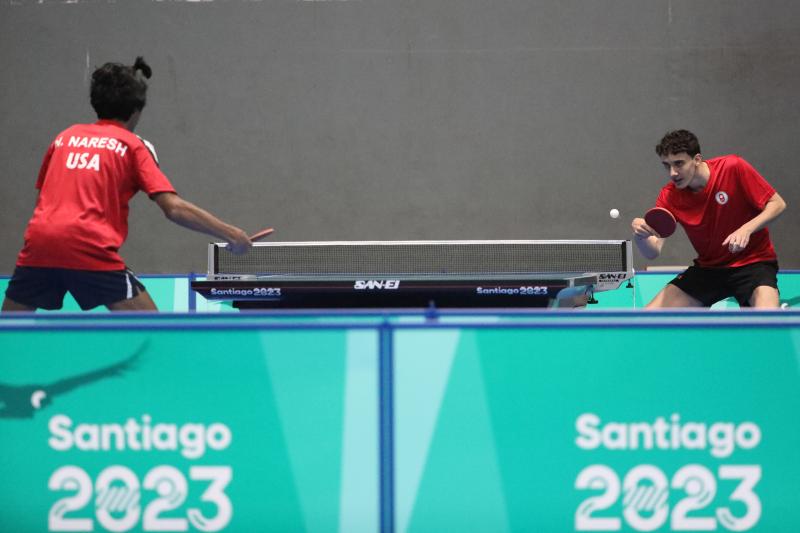 Tenis de mesa Santiago 2023 - Créditos: ATON