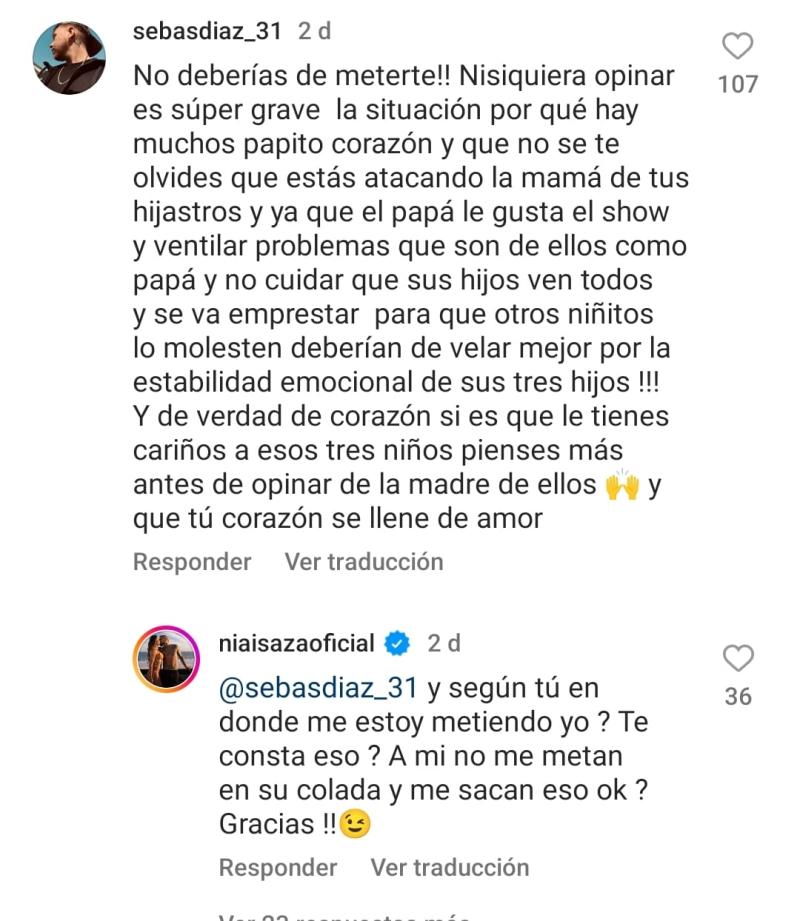 Sonia Isaza y el conflicto entre Vidal y Marité Matus / Instagram