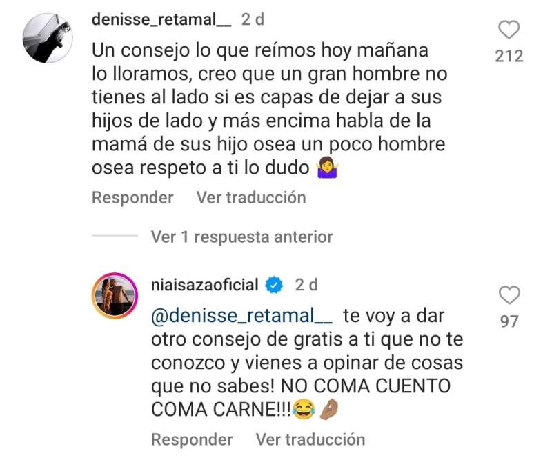 Sonia Isaza y el conflicto entre Vidal y Marité Matus / Instagram