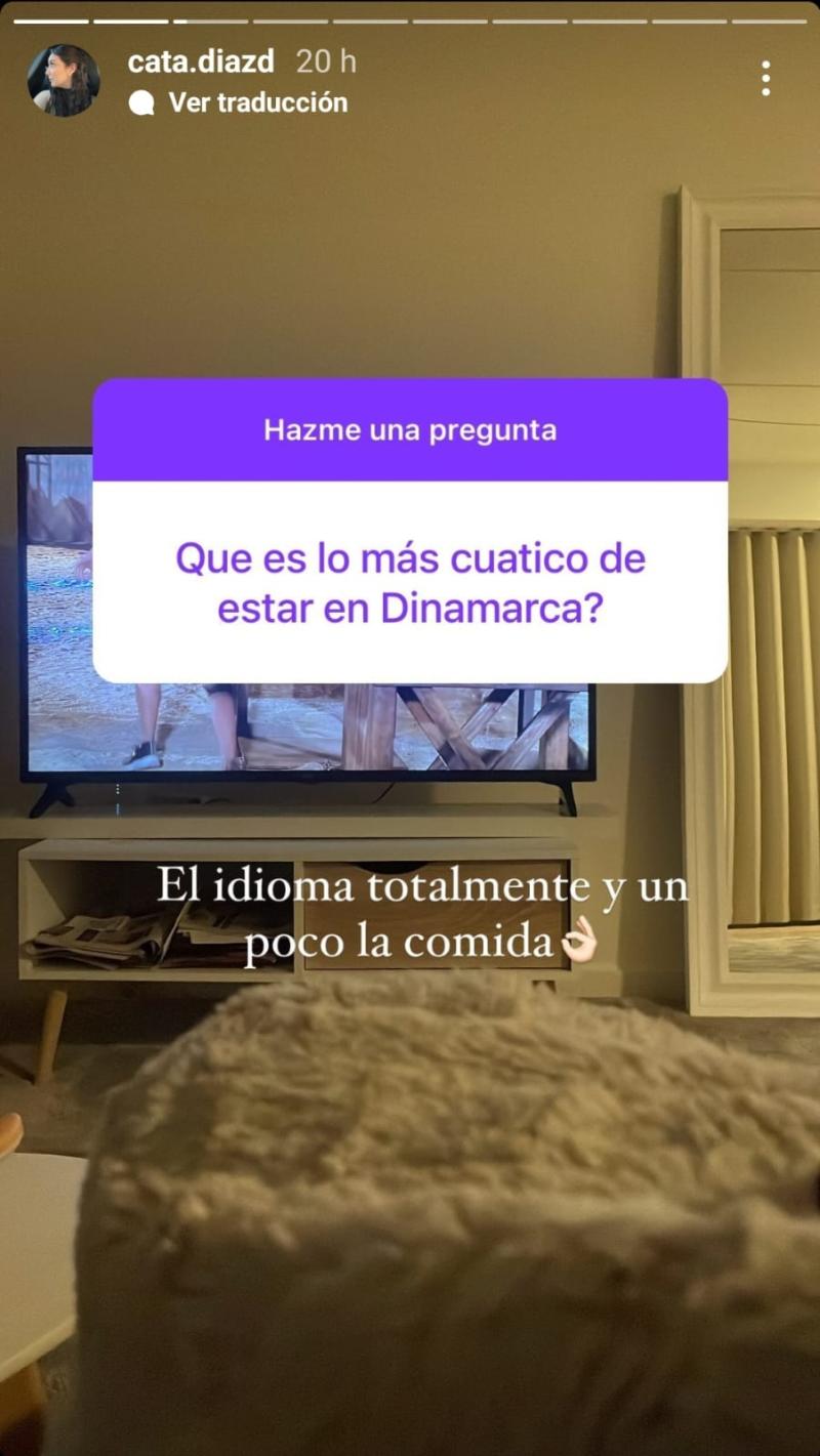 Catalina Díaz, polola de Darío Osorio / Instagram