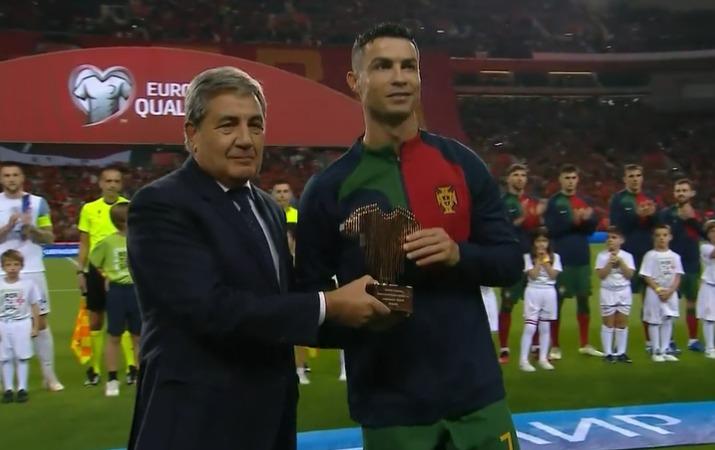 Cristiano Ronaldo superó los 200 partidos con la selección de Portugal - Crédito: ESPN
