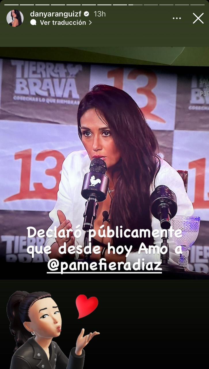 Instagram (@danyaranguizf) - La reacción de Daniela Aránguiz a respuesta de Pamela Díaz
