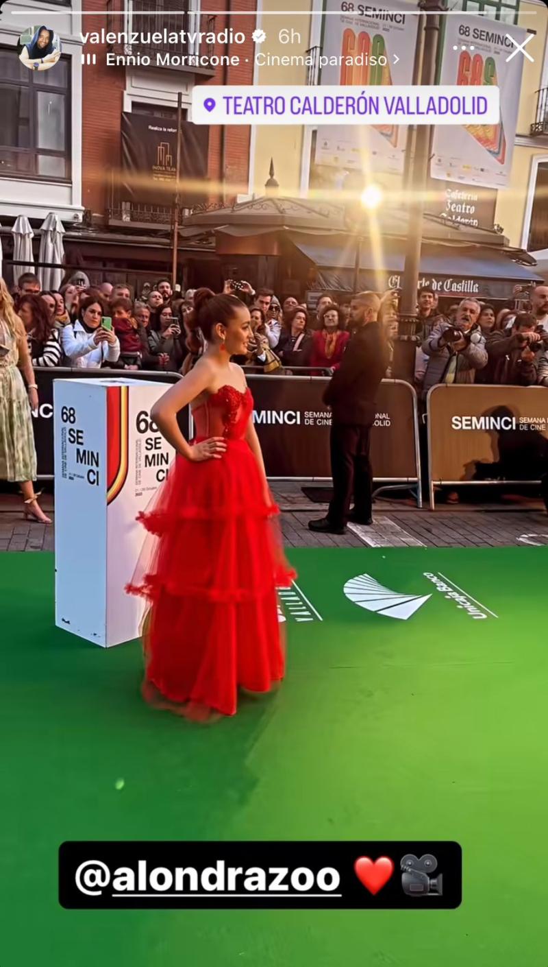 Instagram (@valenzuelatvradio) - Alondra Valenzuela en Festival de Cine de Valladolid