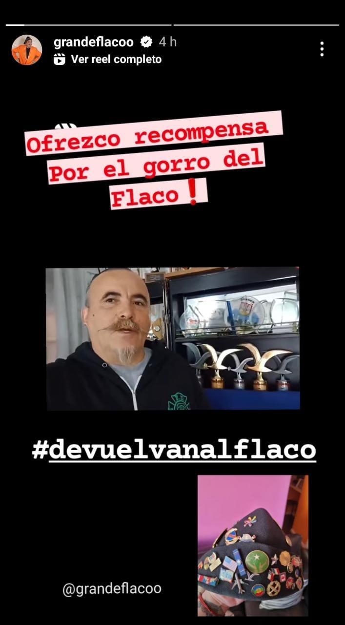 Instagram de Paul Vásquez - Gorro sustraído.