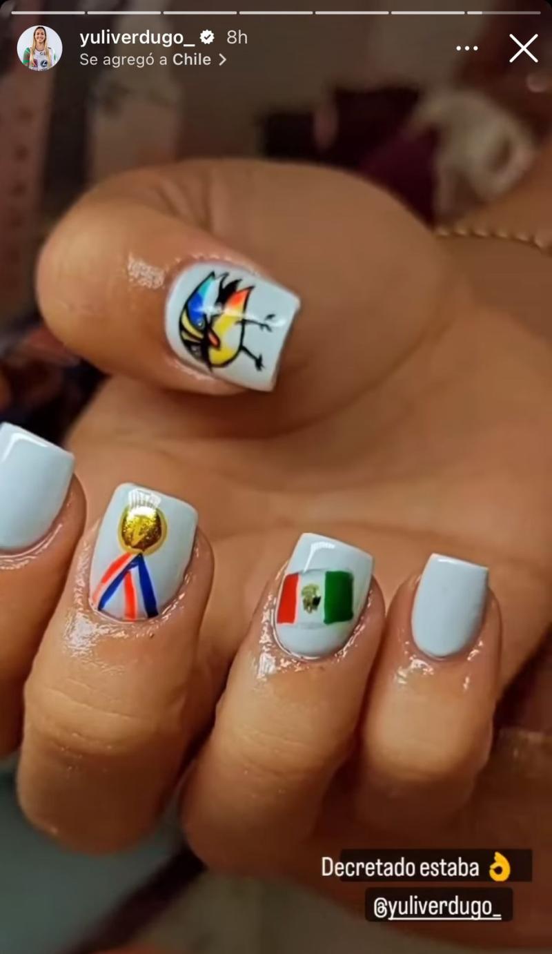 Yuli Verdugo mostró sus uñas en redes sociales - Créditos: Instagram