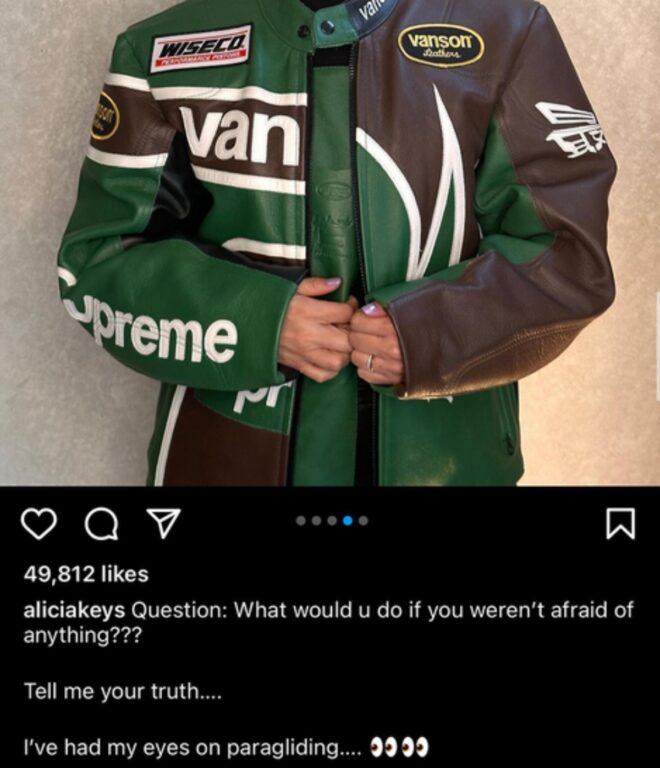 Captura - Instagram Alicia Keys.