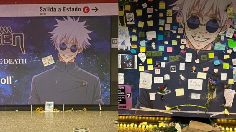Jujutsu Kaisen en el Metro de Santiago