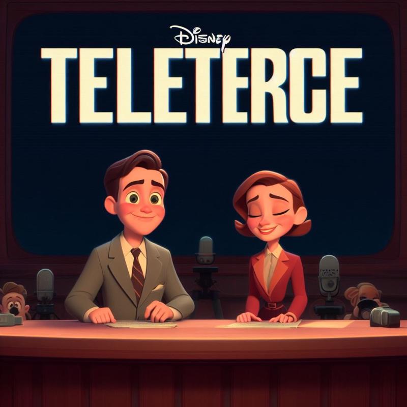 Poster noticiero Teletrece estilo Disney Pixar