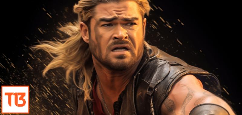 Junior Playboy como Thor - Midjourney/T13