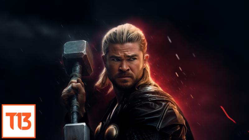 Junior Playboy como Thor - Midjourney/T13