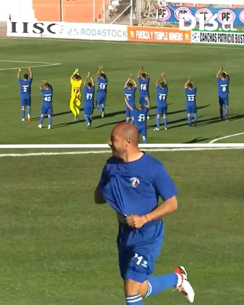 Audax Italiano improvisó estas camietas ante Cobresal