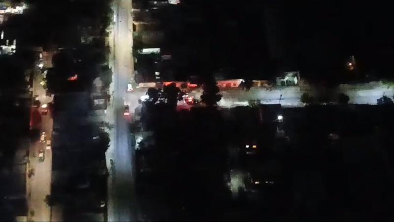 Imagen del apoyo aéreo en procedimiento en San Ramón