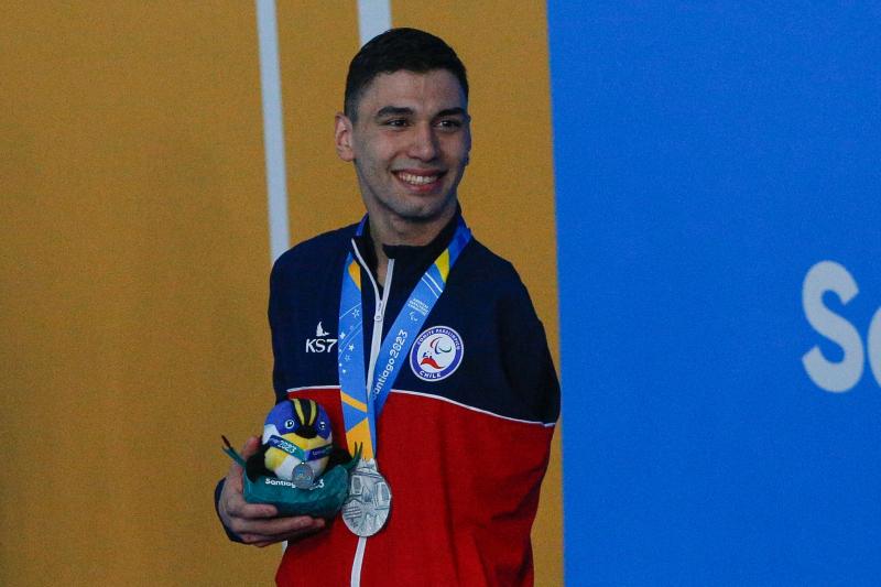 Vicente Almonacid sumó una nueva plata para el Team ParaChile. (Agencia UNO)